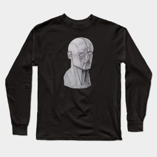 Art of anatomy, Head structure, Sculpture drawing Long Sleeve T-Shirt